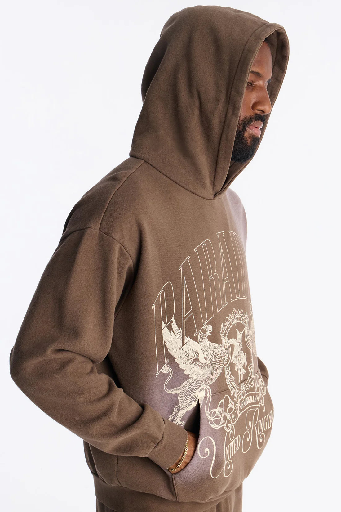 Paradise United Kingdom Washed Hoodie - Brown