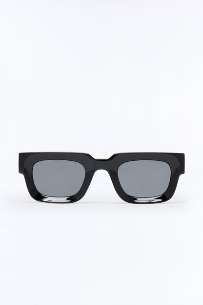 Upper Class Square Sunglasses - Black/Silver