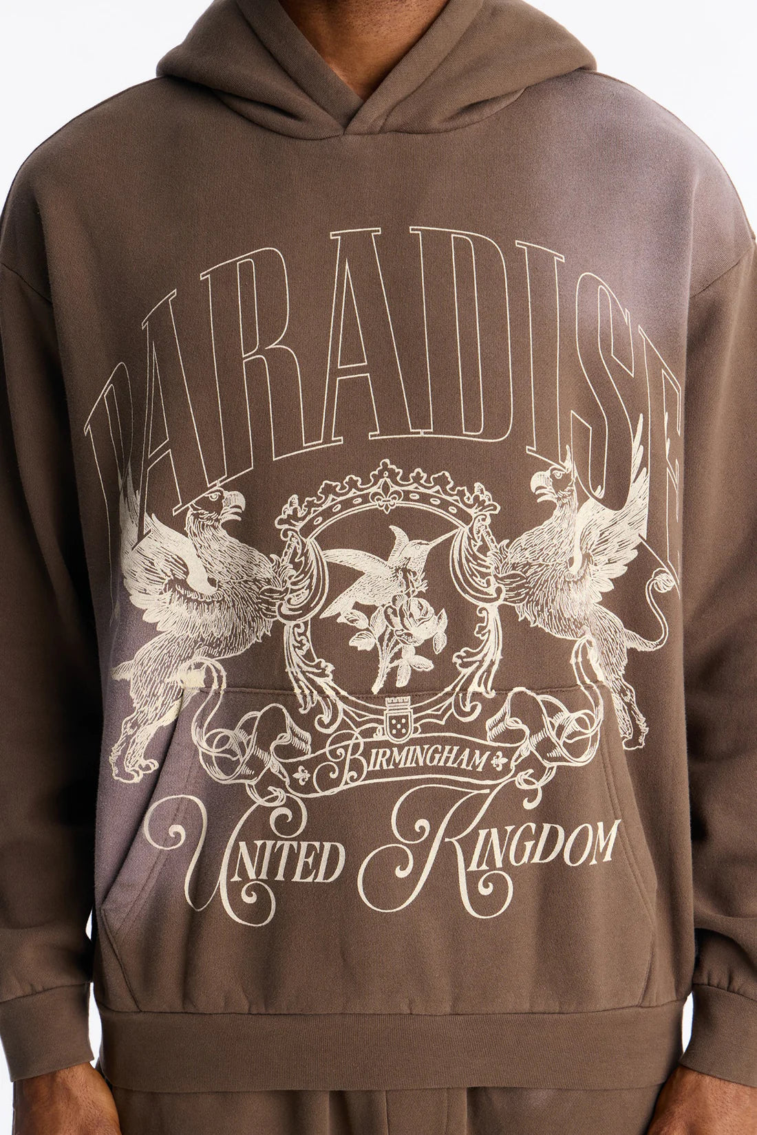 Paradise United Kingdom Washed Hoodie - Brown