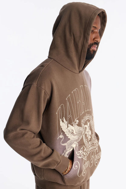 Paradise United Kingdom Washed Hoodie - Brown