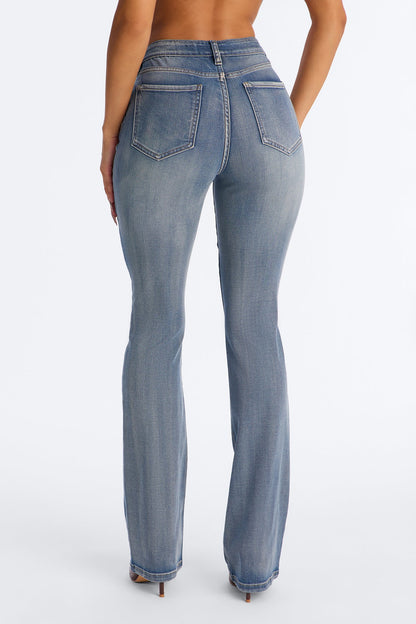 Santa Rosa Soft Stretch High Rise Bootcut Jeans - Light Wash