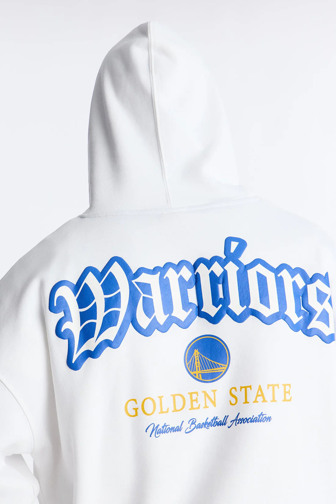 Warriors Old English Embroidery Hoodie - White