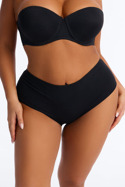Nova Cotton Full Coverage Brief Panty - Black