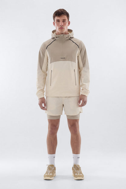ProRipStop 7″ Built In Compression Shorts - Cream/combo