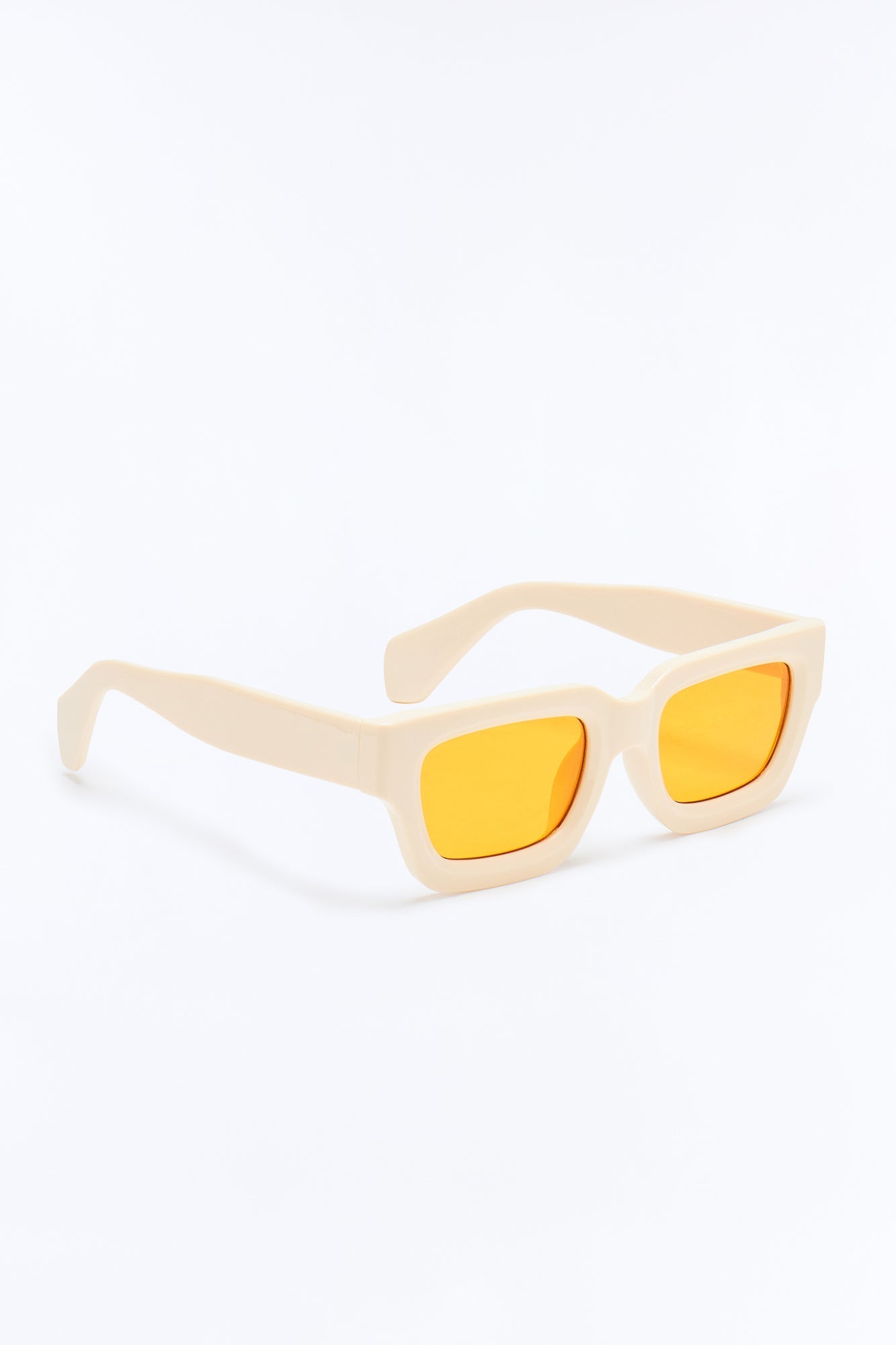 Sunny Days Ahead Square Sunglasses - White