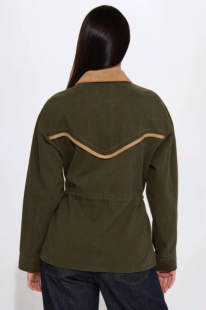 Hard Work Twill Anorak - Olive