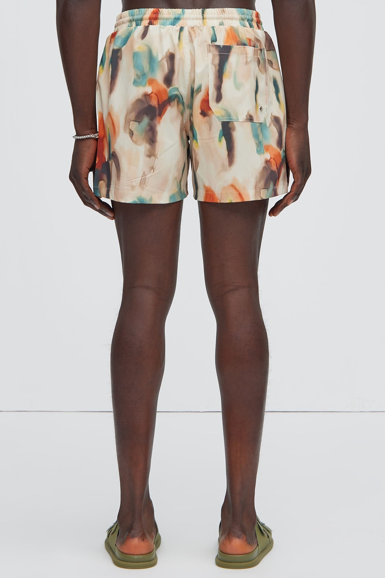 Capen Watercolor Swim Mid Trunk - Multi Color