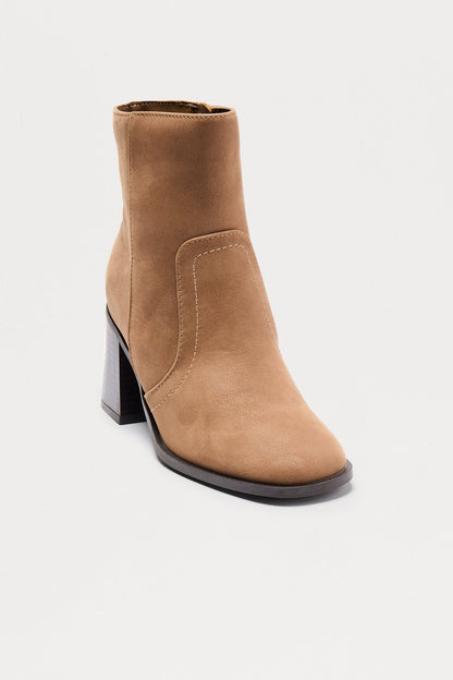 Zingy Ankle Booties - Taupe