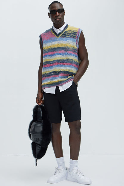 Your Eta Textured Sweater Vest - Multi Color