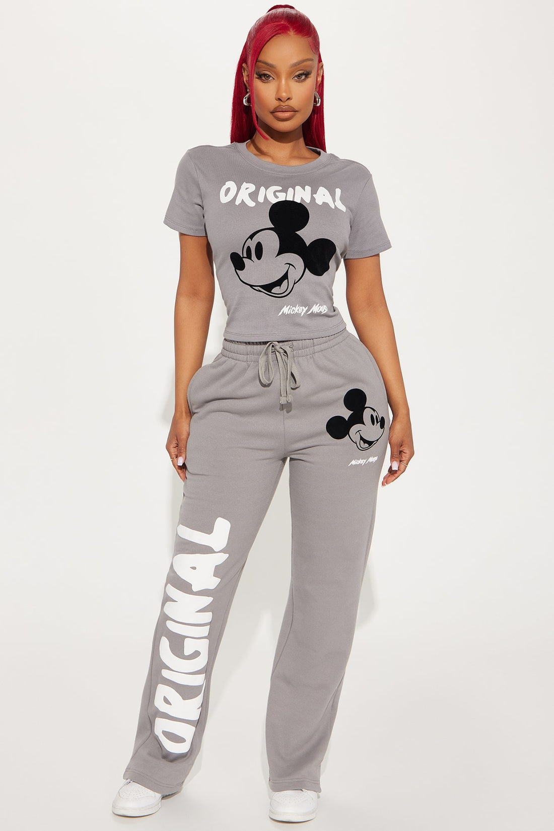 Mickey Mouse Puff Print Sweatpant - Grey