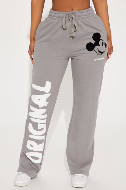 Mickey Mouse Puff Print Sweatpant - Grey