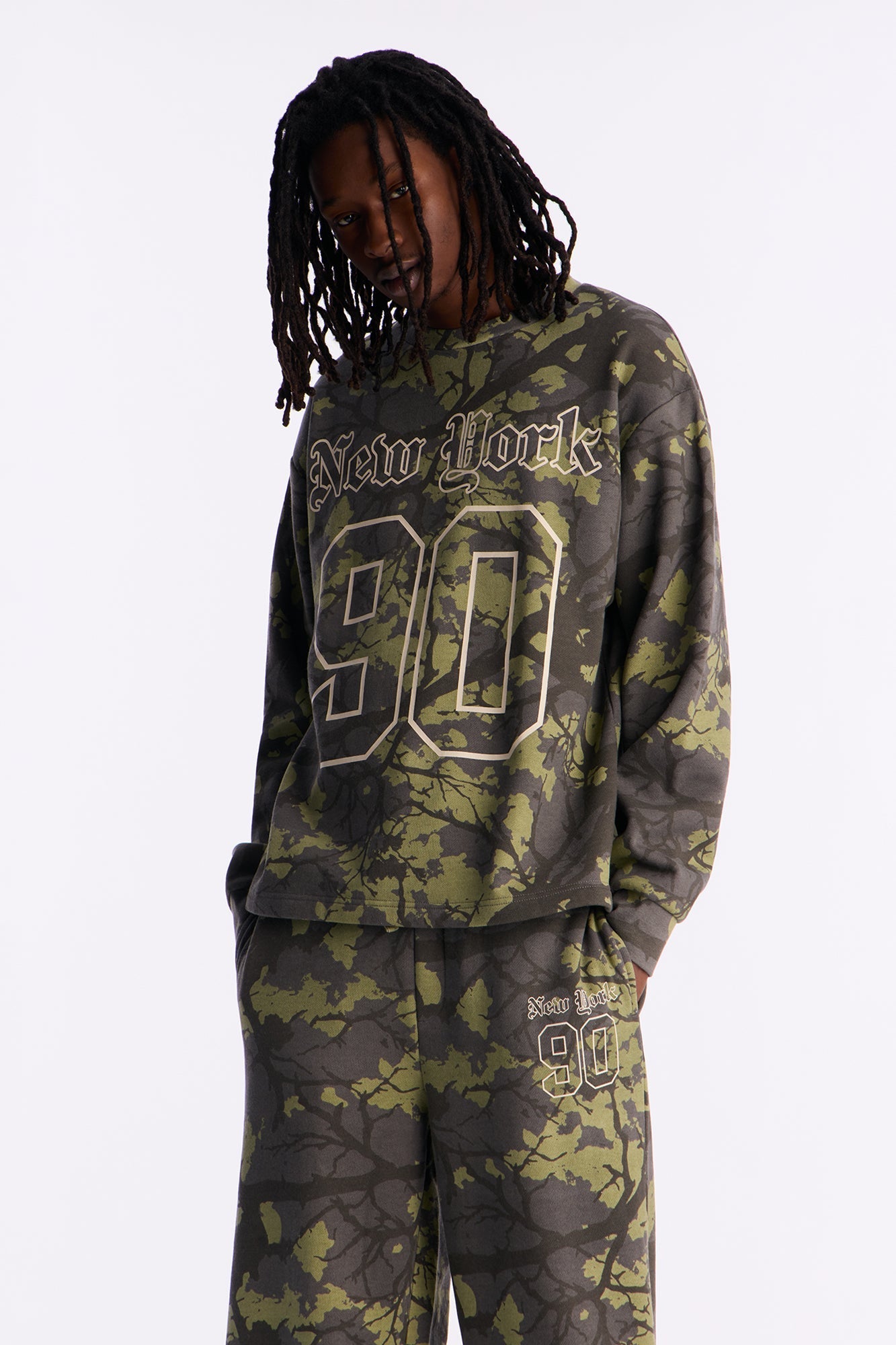 New York Camo Crew Neck Sweatshirt - Camouflage