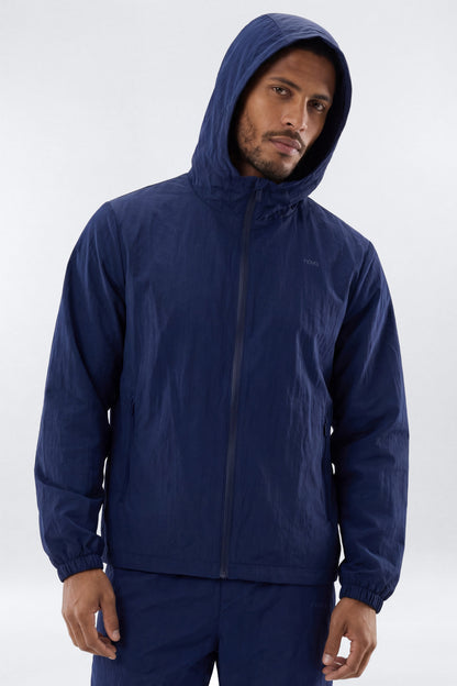 CoreNylon Hooded Full Zip Jacket - Navy