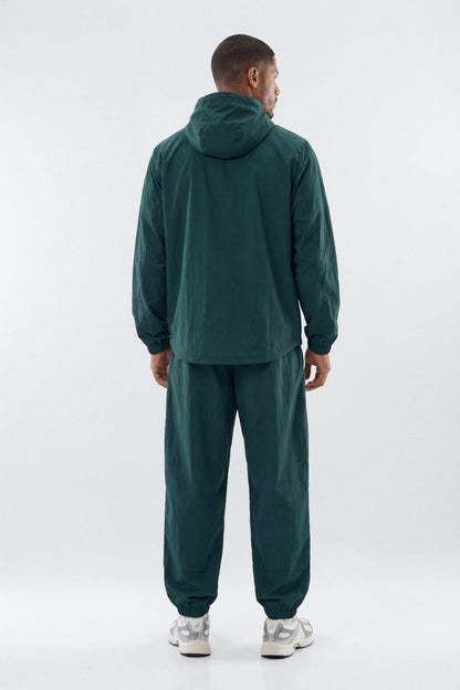 CoreNylon Hooded Full Zip Jacket - Hunter Green